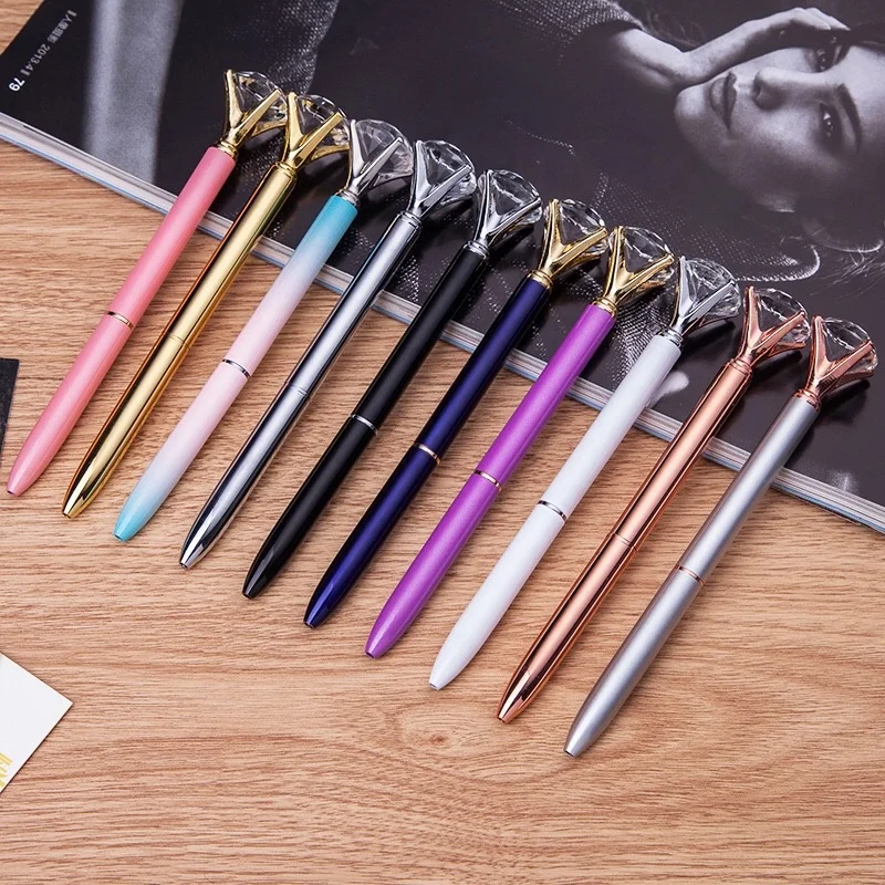 High quality big diamond ball pen crystal ball pen for gift promotion