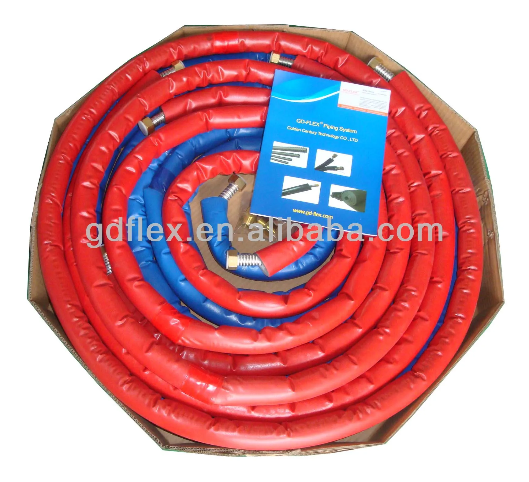colorful jacketing single pre insulated solar water heater tube