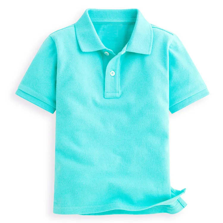 High Quality Short Sleeve Children Polo T Shirts 100% Cotton Blank Kids Polo Shirts Wholesale