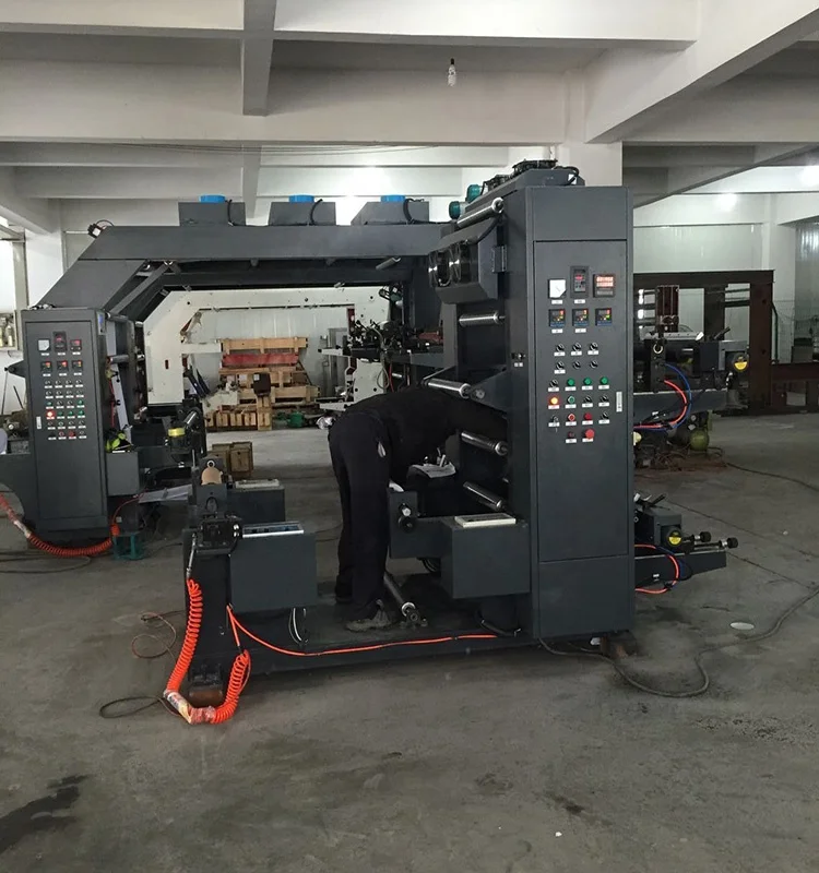 Hangzhou Xinghuai Flexo Printing Machine Manufacturer 4 Colors Roll Paper Flexographic Printer