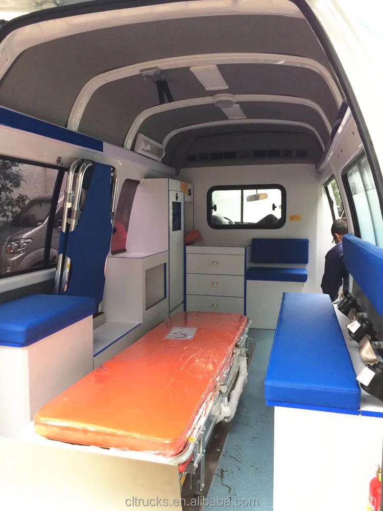 Bottom price china brand new ambulance vehicle stretcher ambulance JMC Foton Jinbei ambulance car price