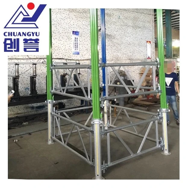 
Aluminum truss brace for shoring prop 