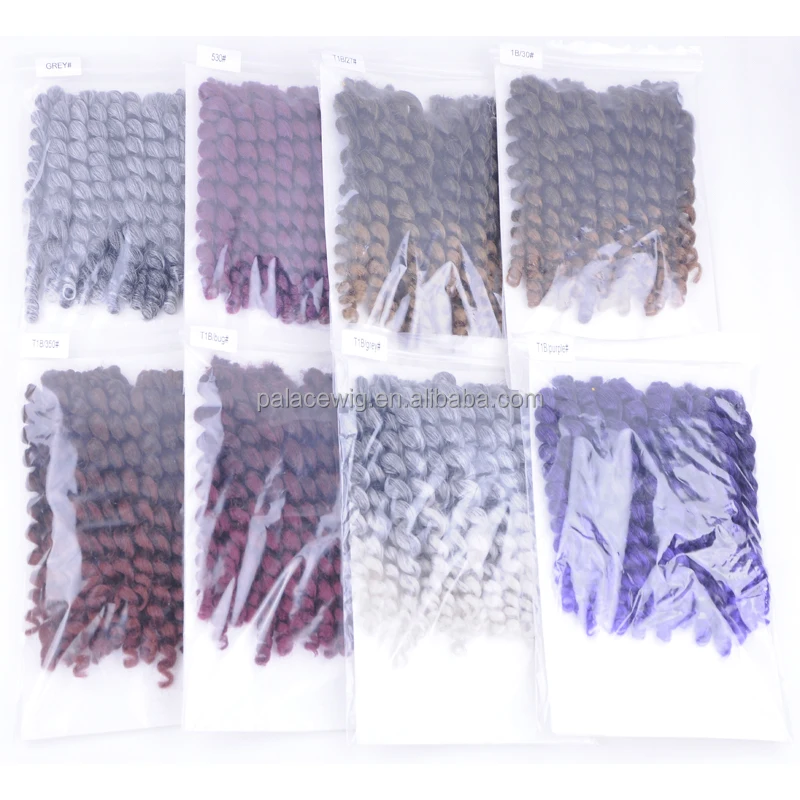 Palace factory wholesale Jumpy Wand Curl Twist Janet Crochet Hair Marley Twist Bounce Braid Hair Extension