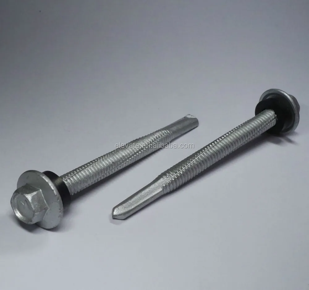 Тайваньский встроенный шестигранный фланцевый шайба головка BSD резьба EPDM шайба самосверлильный винт