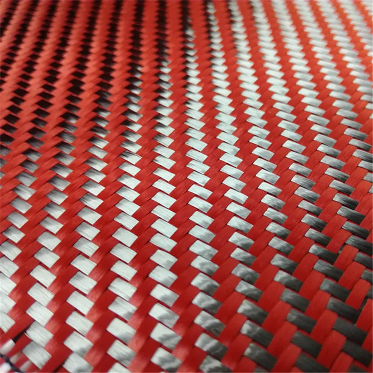 10 м 200 г саржевая красная углеродная кевларовая ткань для