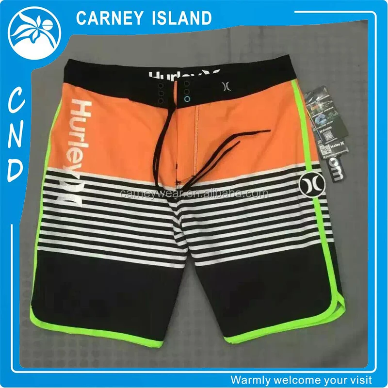 Custom surf 4 way stretch printed hurley wholesale mens boardshorts