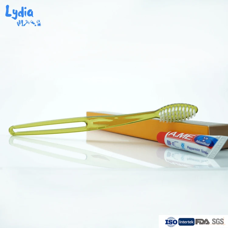 Disposable toothbrush and toothpaste in one