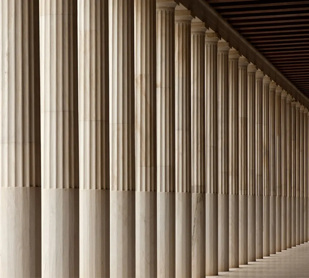 Home Decoration Roman Pillar Natural Marble Column For Sale