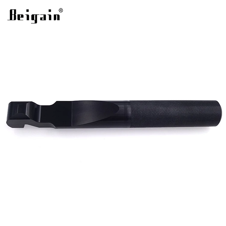 Custom CNC Machined Black Hard Anodized 6061-T6 Belt Changing Tool