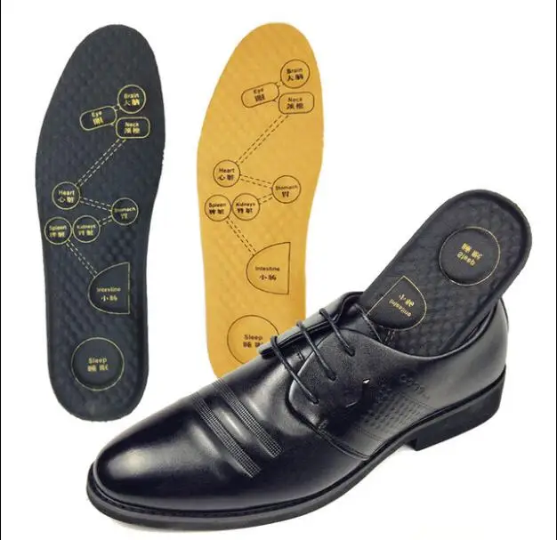 
Magnetic Acupuncture Massage Insoles Leather shoe inner pads 