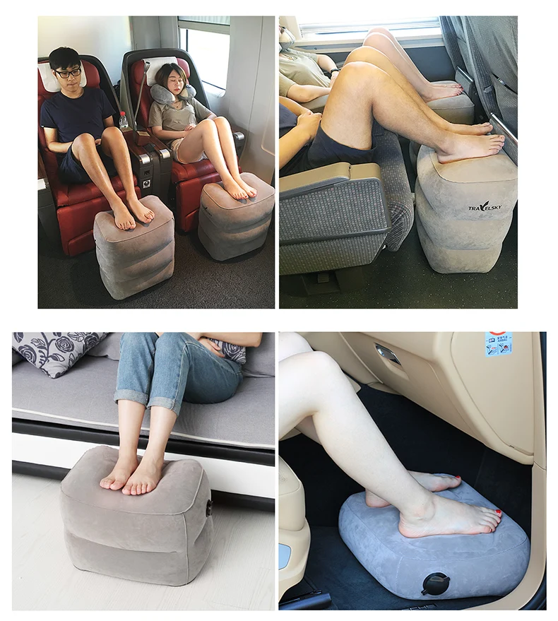 
Big&small Valve Foot Rest Massage Pillow Inflatable Office Seat Cushion Outdoor Sofa Cushion 