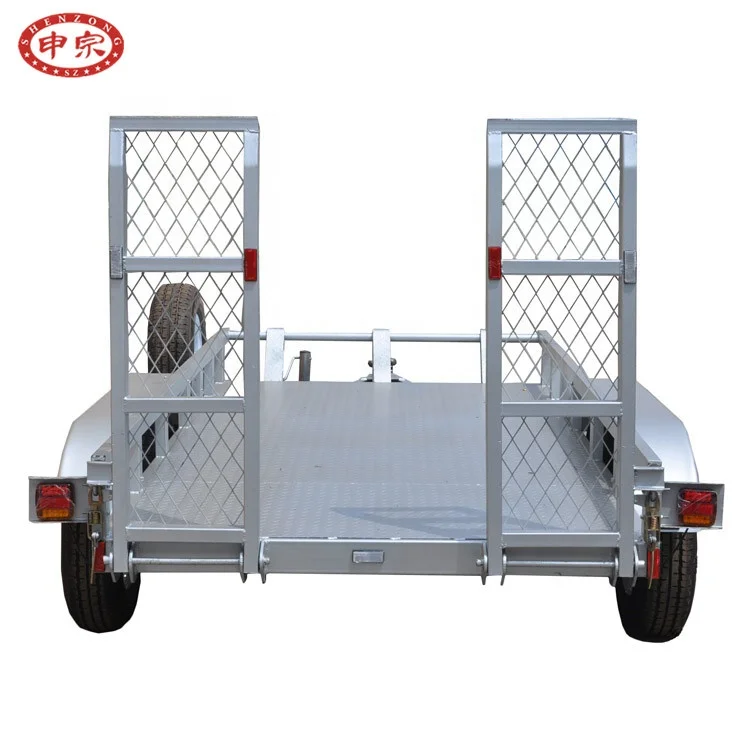 4 wheel digger trailer flat pack utility trailers forklift transport truck