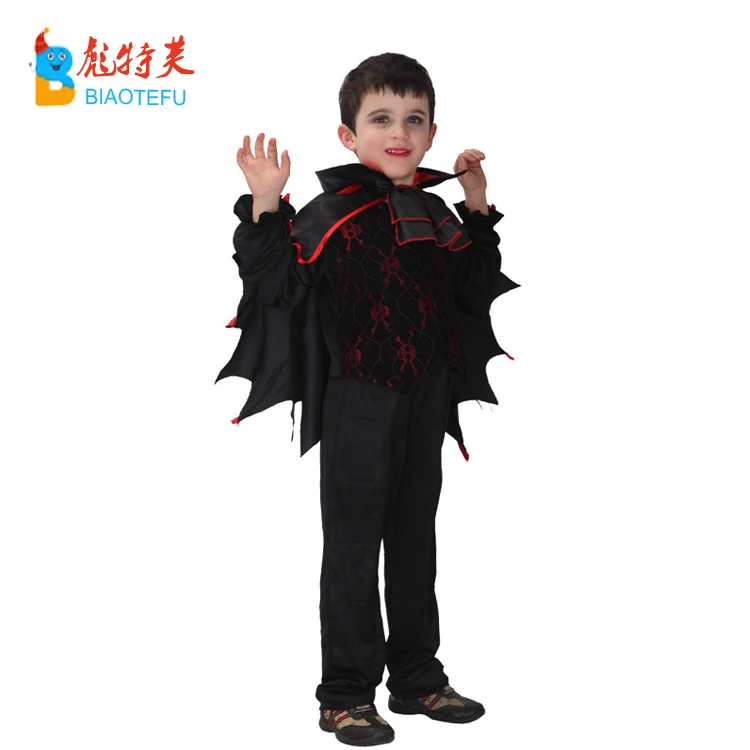 Halloween hot sale kids vampire cosplay costumes boys dark bat boy cosplay costumes