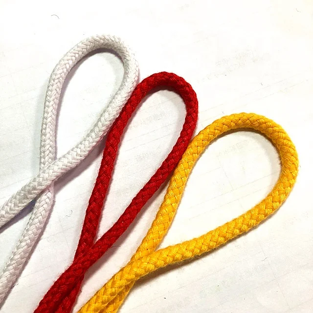 6mm white cotton rope /colored cotton rope