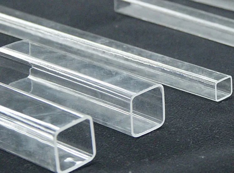 Customizable Strength Square Shape Quartz Tube square shape glass tube
