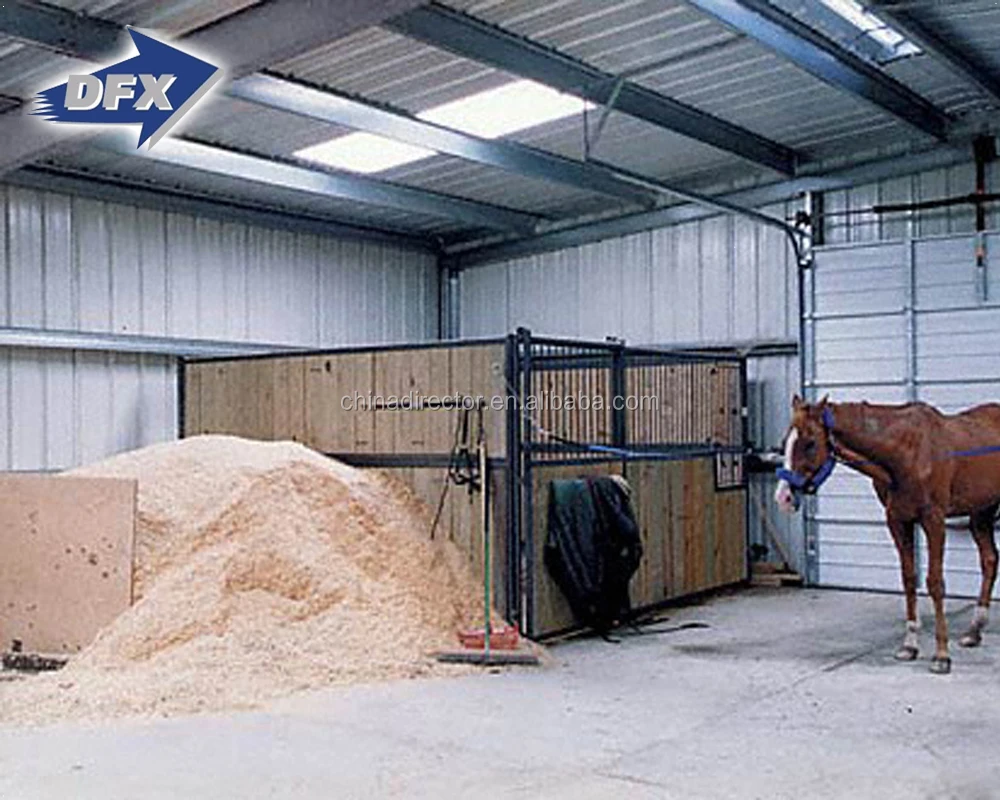 China Made Cheap Long Life Prefabricated Steel Shed Horse Stable House