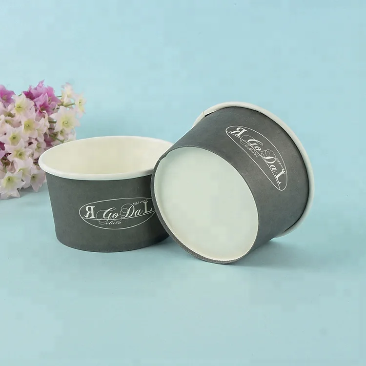 
Disposable custom print ice cream paper bowl 