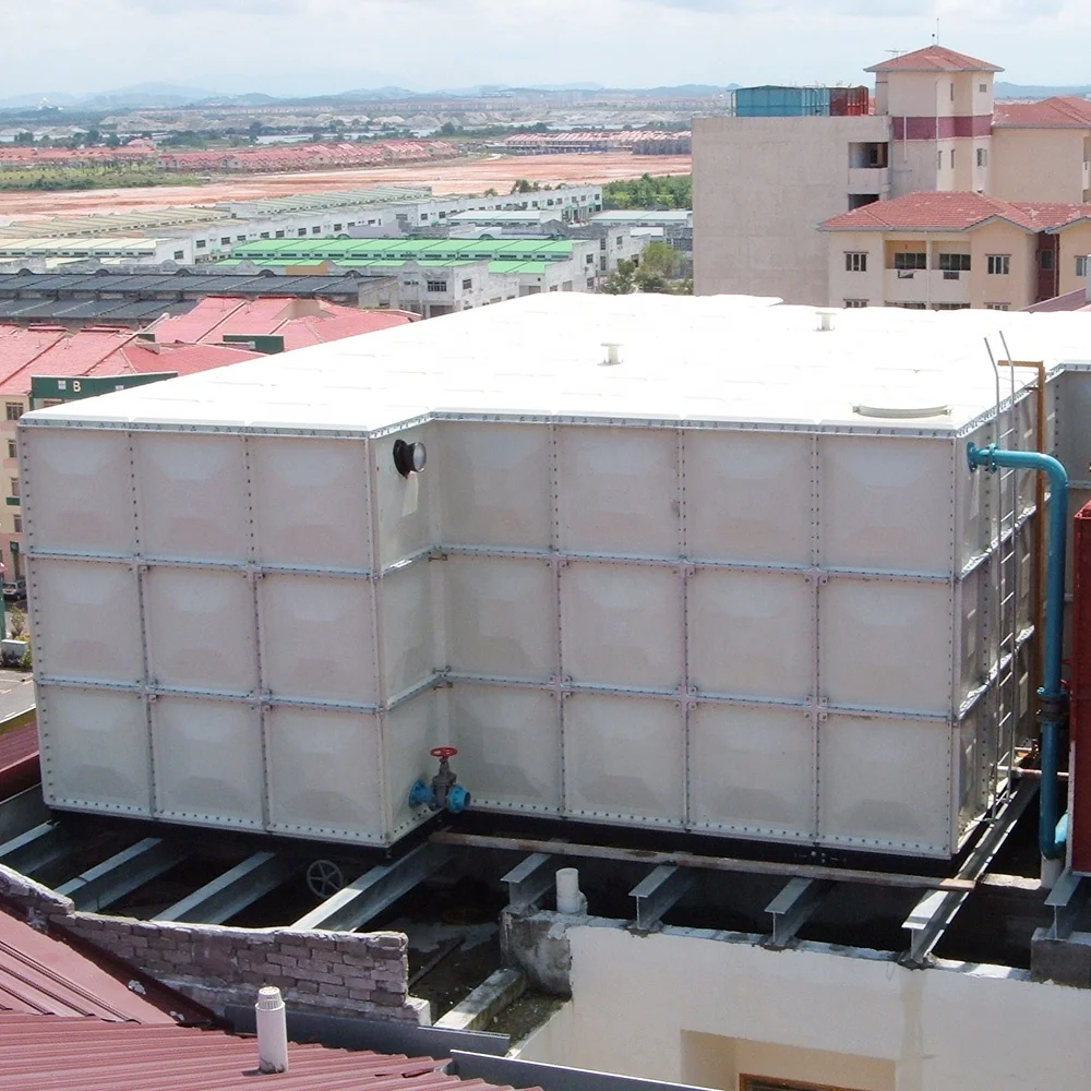 
Rectangular Frp Softener Overhead Wholesale Price Grp Sectional Water Storage Tank 