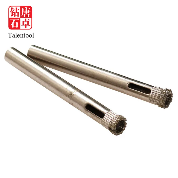 Diamond hole drill bit core drill bit with diamond tip for glass drilling