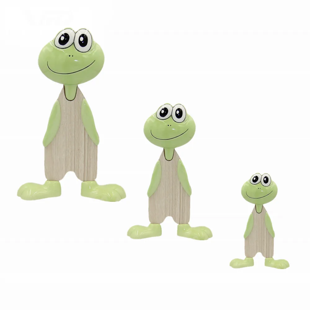 2023 New Popular design porcelain Cartoon style ceramic MDF frog vivid gifts home decoration
