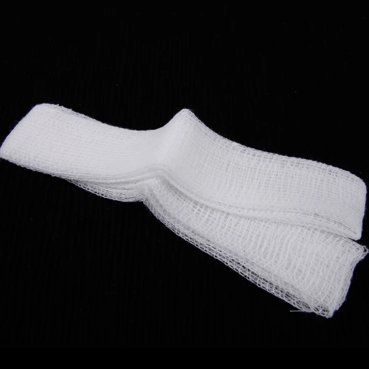 Medical super absorbent cotton sterile surgical ribbon gauze