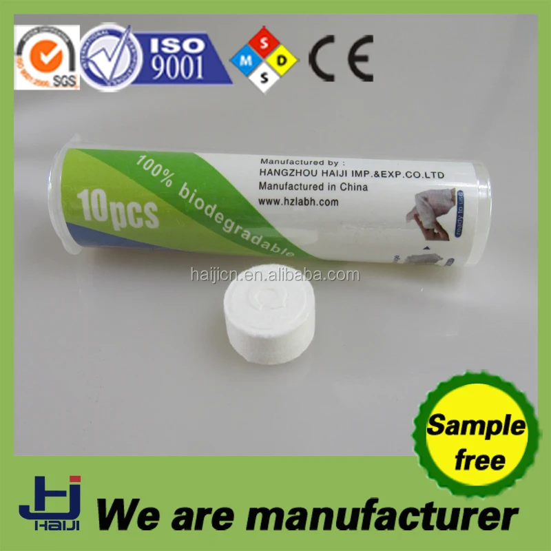 whole sale 100%biodegradable  compressed magic coin tissue  ,   magic napkin,  compressed magic coin towel