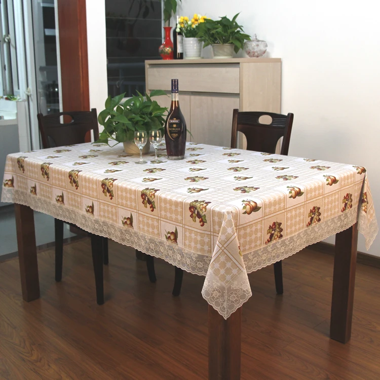 PVC china handmade tablecloth embroidery factory, handmade turkey tablecloth
