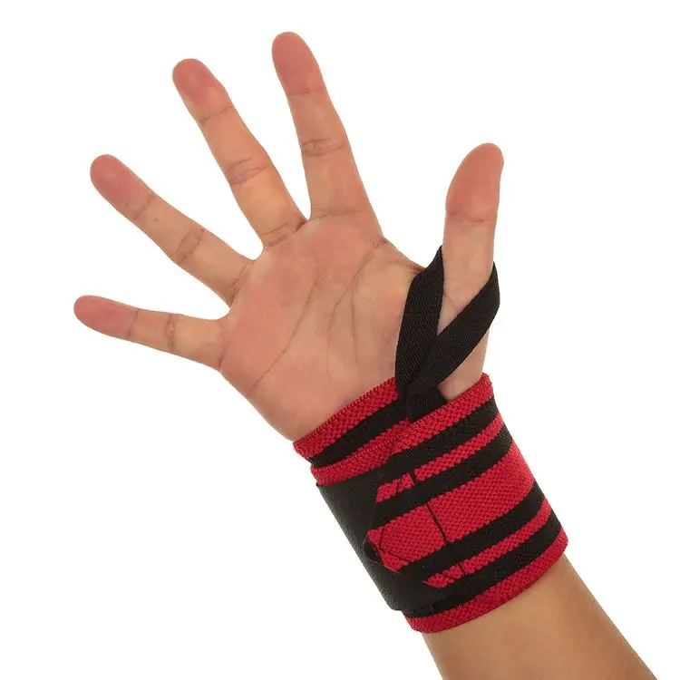 Hot selling cross fit wrist protection wrist wraps with thumb loop