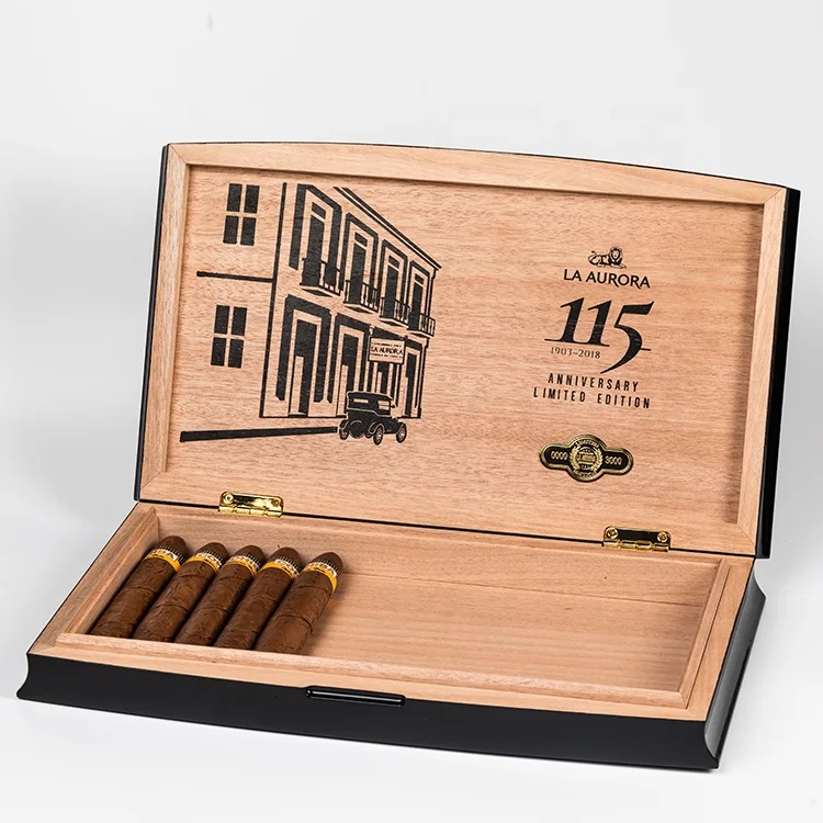 High Quality Wholesale Custom Luxury Cigar Boxes high gloss piano lacquer humidor