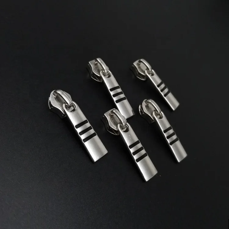 
New design Metal Zipper Ends Head zip Sliders Puller With customized logo For Nickel-Free 