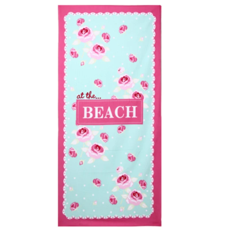 Wholesale Fashion High Quality Superfine Fiber Soft Water Absorbent Custom Printed Microfiber Beach Towel