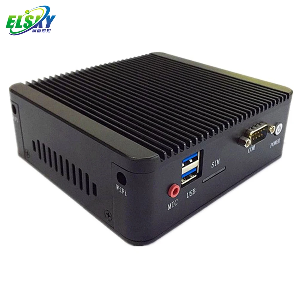ELSKY BayTrail Celeron J1800 2.0GHz DDR3L Dual Core Fanless Barebone PC GPIO VGA NANO ITX Mini PC