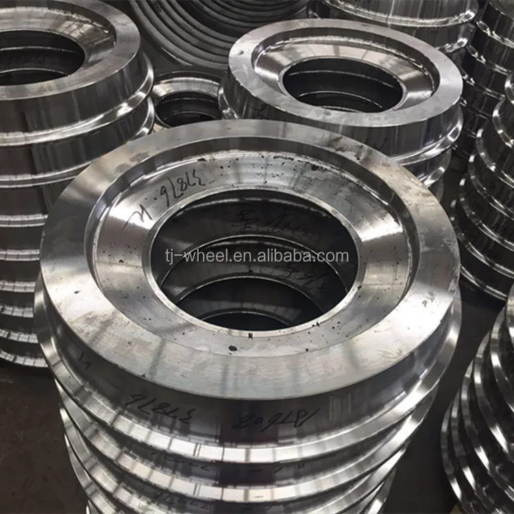 High quality solid forging and rolling AAR Wheel metro anti-noise monoblock railway train wheels