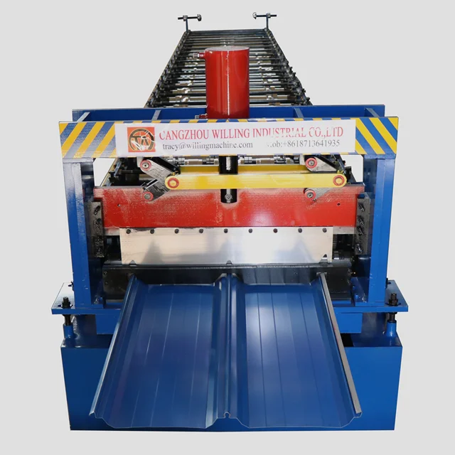 
Joint-Hidden Aluminum Profile Standing Seam Metal Roof Roll Forming Machine 