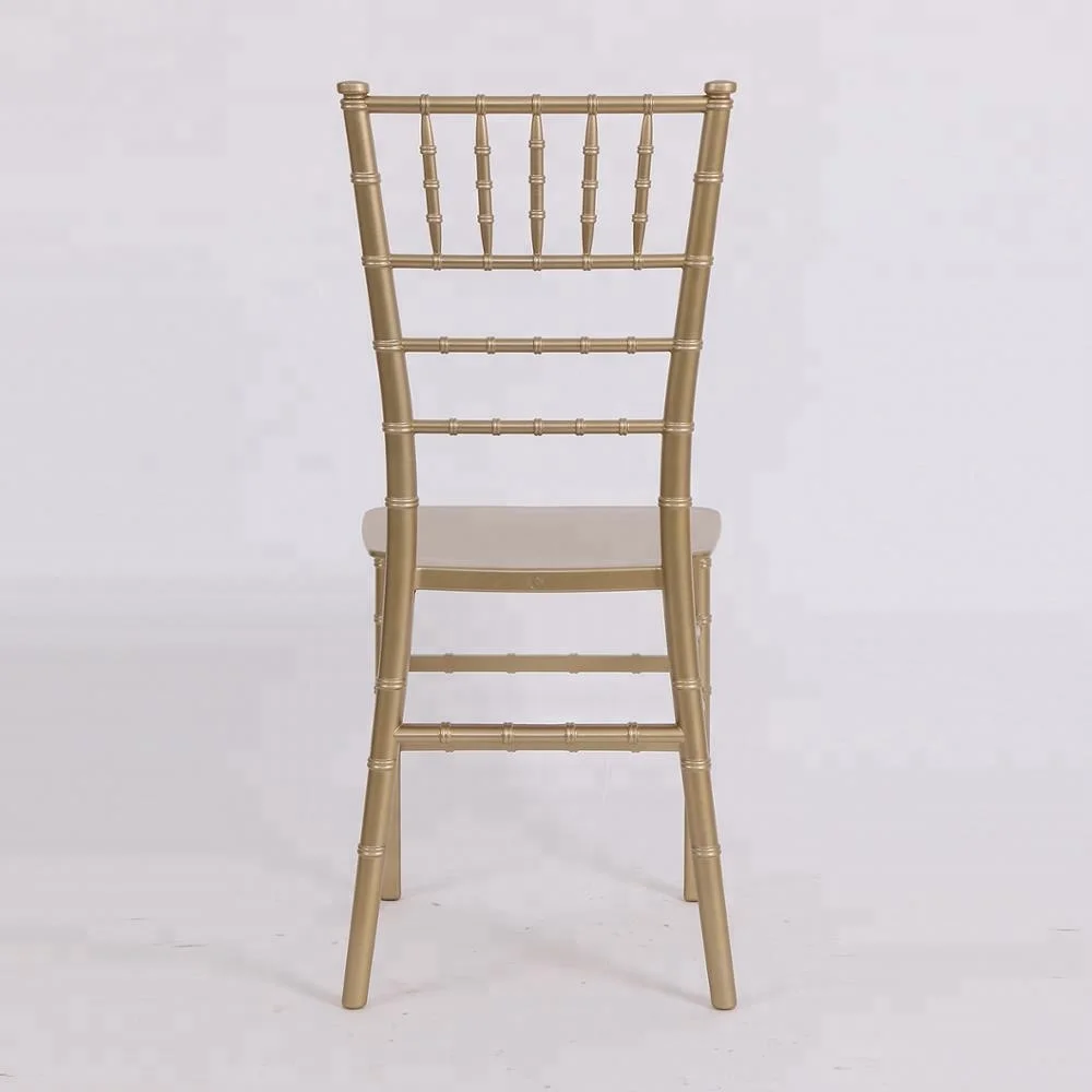Wholesale resin Event Banquet Wedding Gold Chiavari Chair