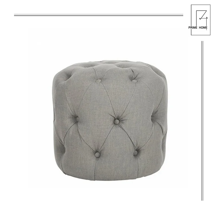 Новейший дизайн высокое качество Османской скамейке белый круглый пуфик