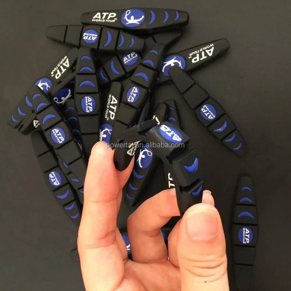 Long custom tennis string racquet dampeners