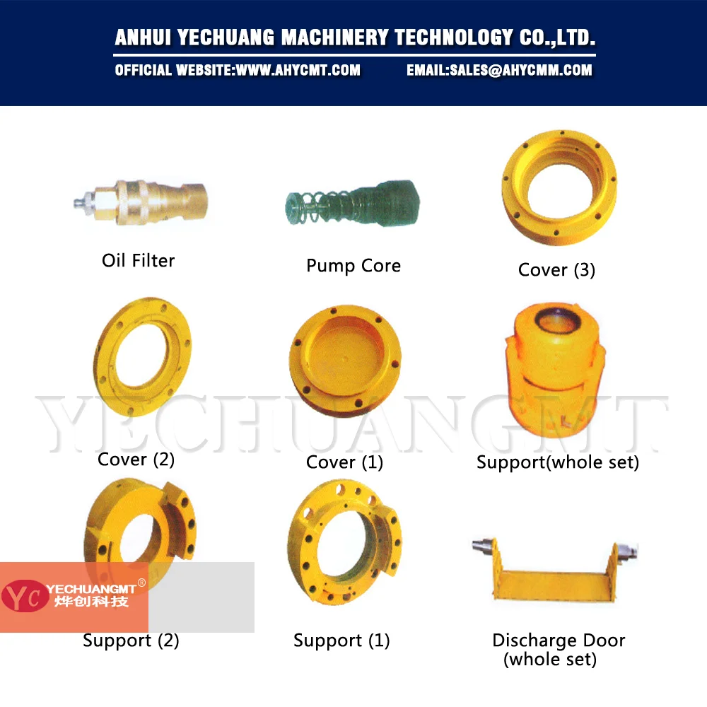 Sicoma Mixer MAO 3750/2500 shaft end parts