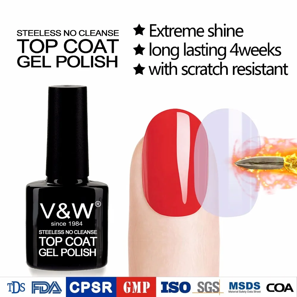 
Steeling top coat gel polish 