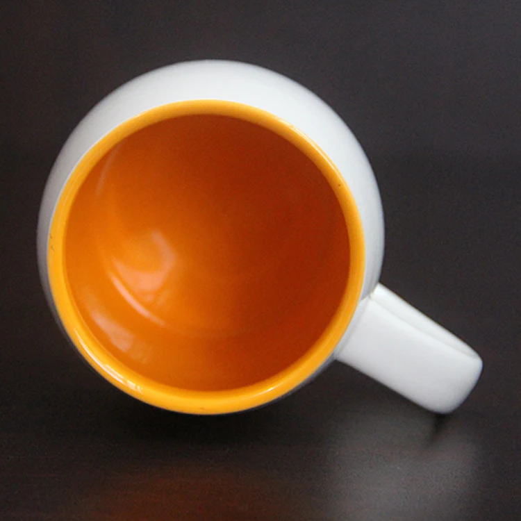 round shape coffee cups modern ceramic 16oz coffee mug for logo custom