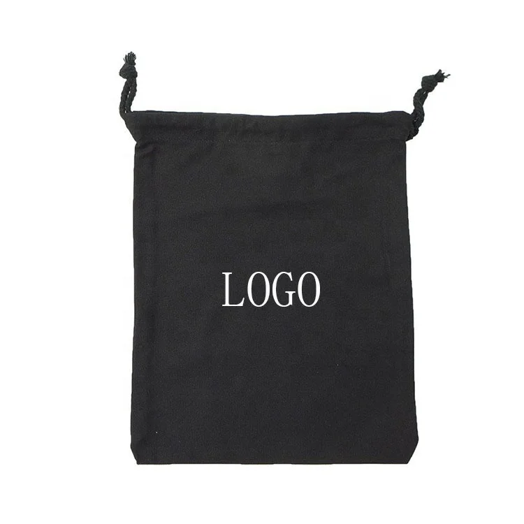 Индивидуальный рекламный многоразовый экологически чистый маленький Хлопковый мешок на шнурке с защитой от пыли