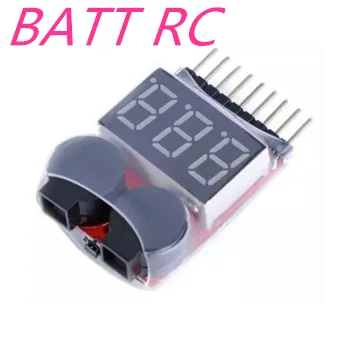1-8S Lipo/Li-ion/Fe RC helicopter airplane boat etc Battery Voltage 2 IN1 Tester Low Voltage Buzzer Alarm
