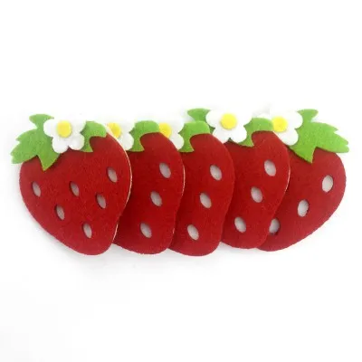 
felt craft vegetables shapes 