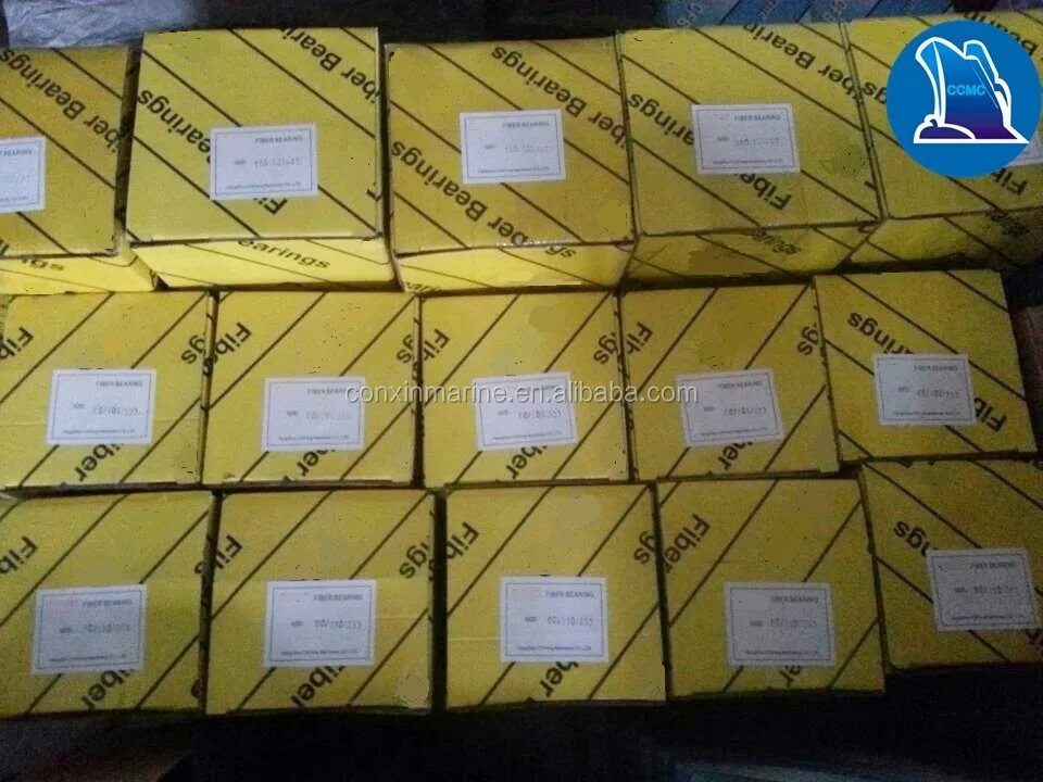 High quality marine water lubricated rubber shaft sleeve type brass bearing