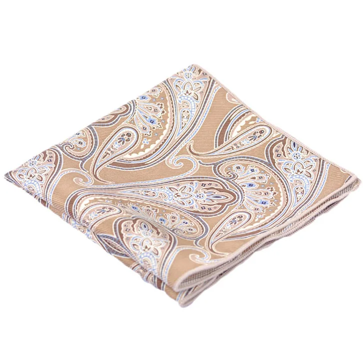 Мужской Шелковый носовой платок с принтом Пейсли