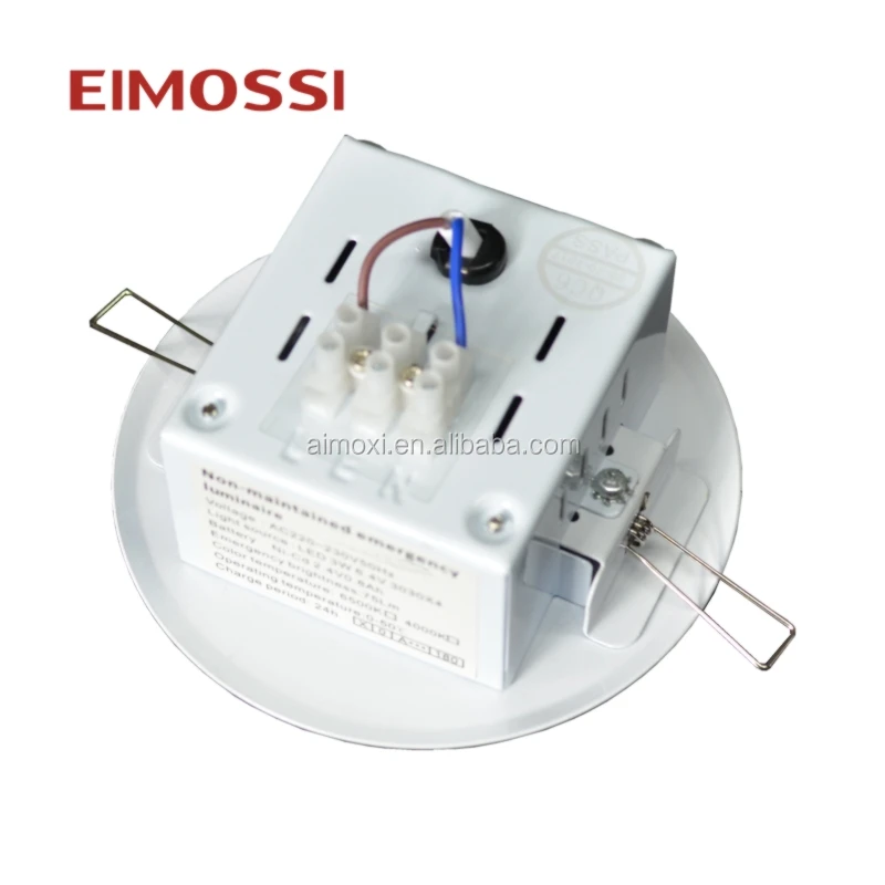 3w recessed integrated emergency downlight 2017 Led emergency light