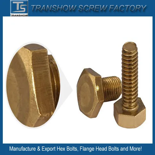 Fine Quality China Suppy Bronze Brass Hex Bolt
