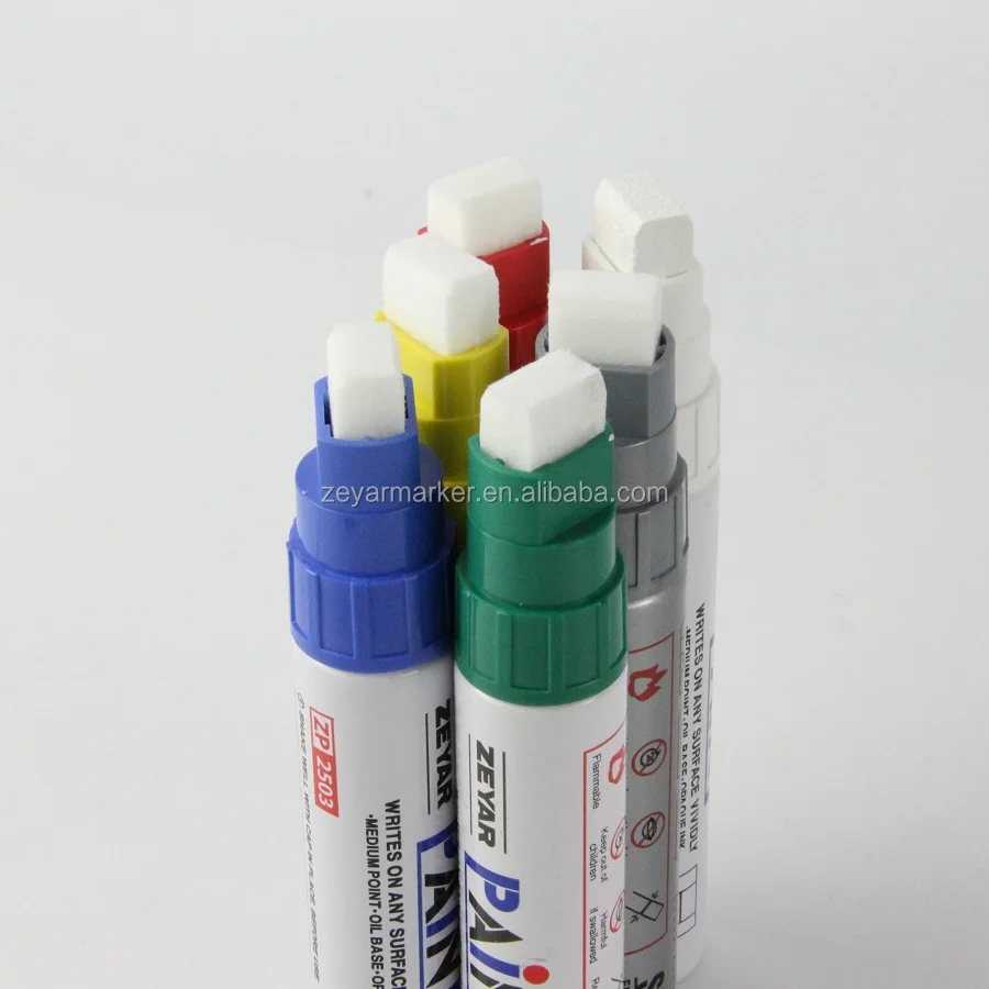 Индивидуальный маркер ZEYAR на масляной основе, красковая ручка, клапан, широкоугольный фетровый наконечник