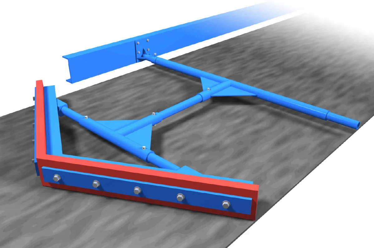 Polyurethane Plow Conveyor Belt Cleaning Blades Poly Urethane Diagonal Plough Blade Vee Plows Tertiary Scrapers