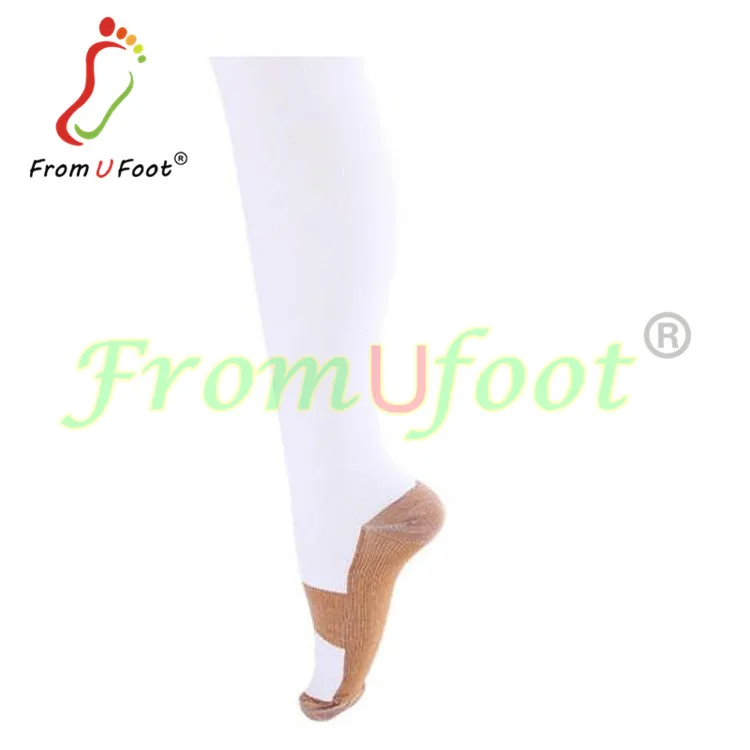 Compression Socks Anti Fatigue Copper Infused Knee High Socks Ache Relief Stockings for Men Women